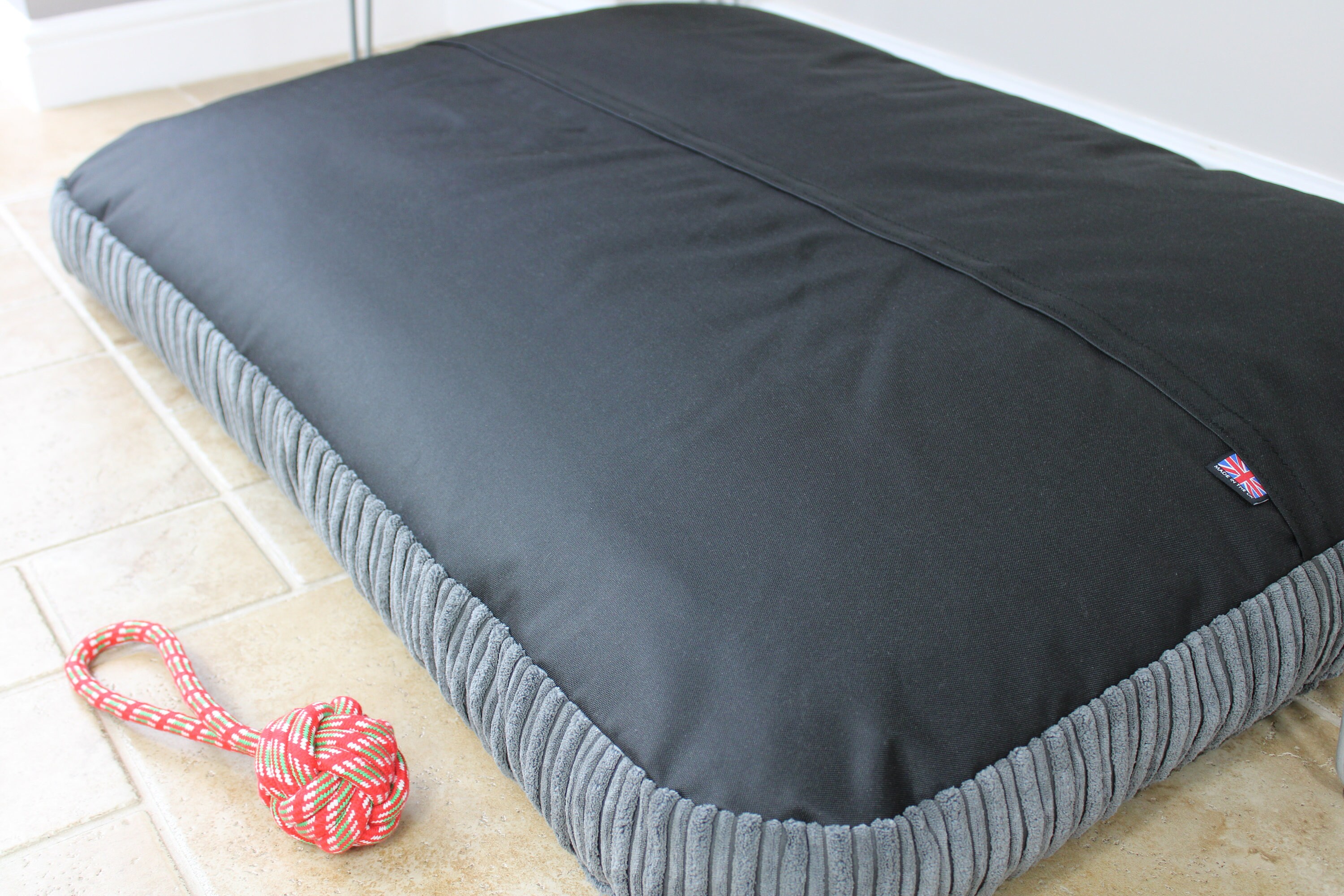 Extra Large Bean Bag Dog Bed Luxury Grey Jumbo Cord Dog Bed Etsy