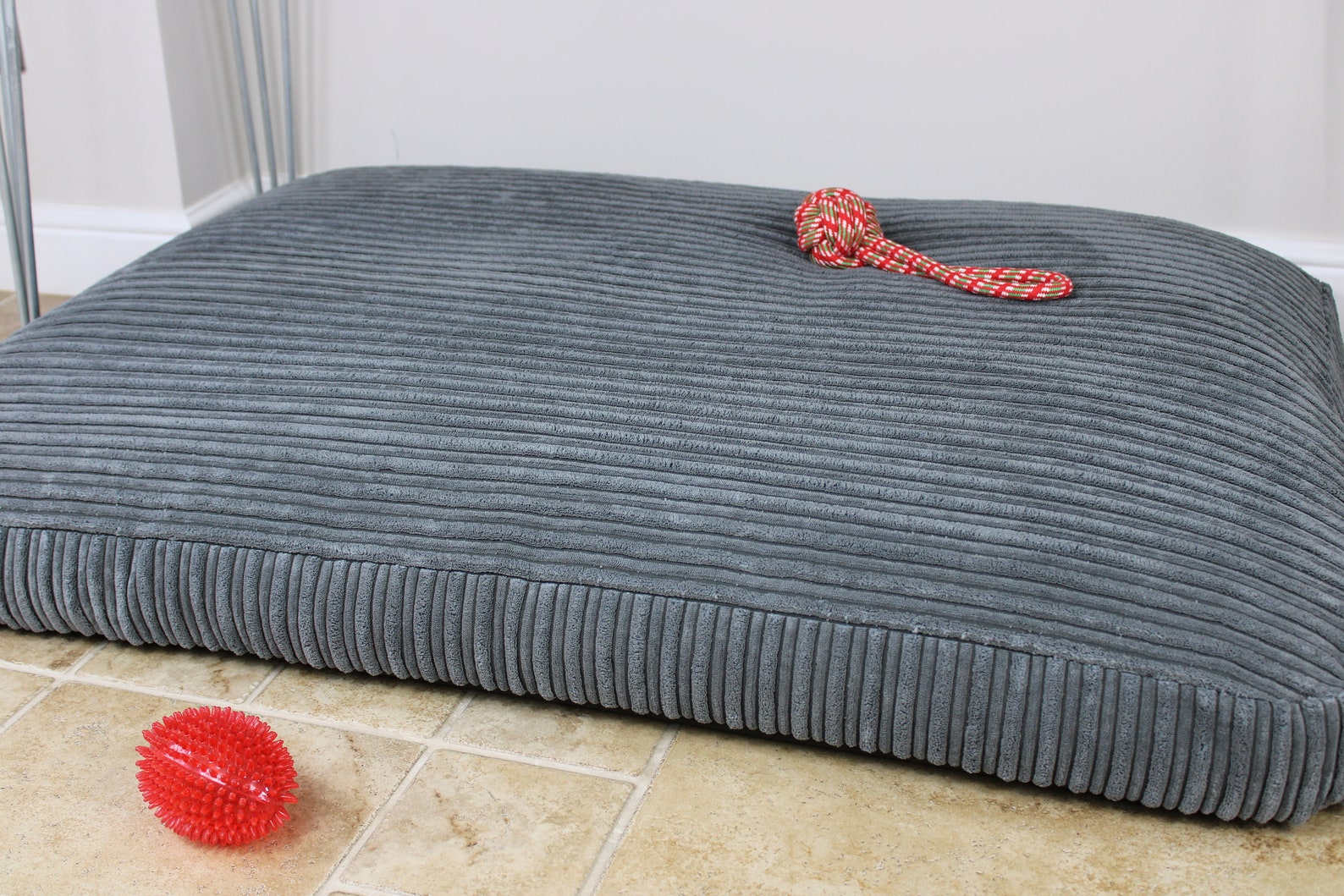 Extra Large Bean Bag Dog Bed Luxury Grey Jumbo Cord Dog Bed Etsy France