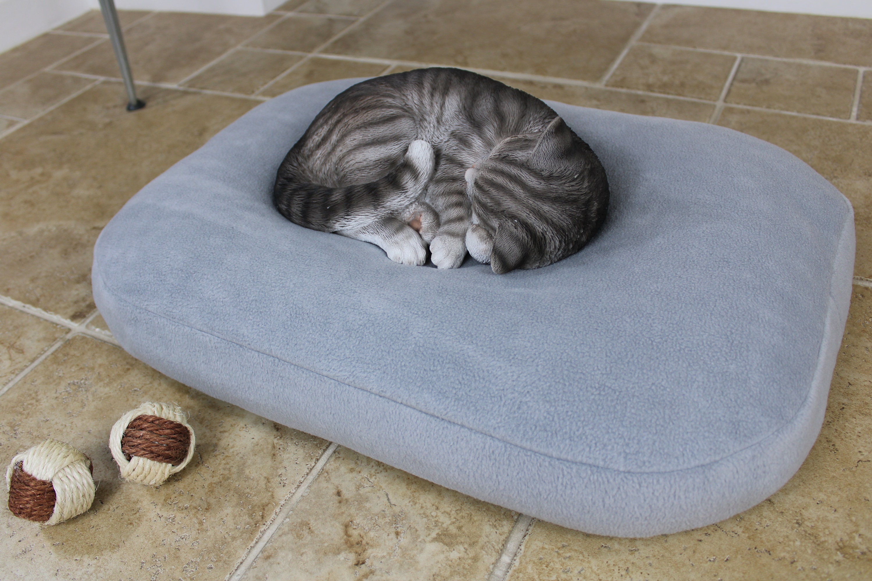 Luxury Bean Bag Cat Bed Cushion Pillow Small Dog Bed Calming Etsy