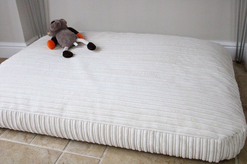 Extra Large Bean Bag Dog Bed Luxury Cream Jumbo Cord Dog Bed Etsy UK