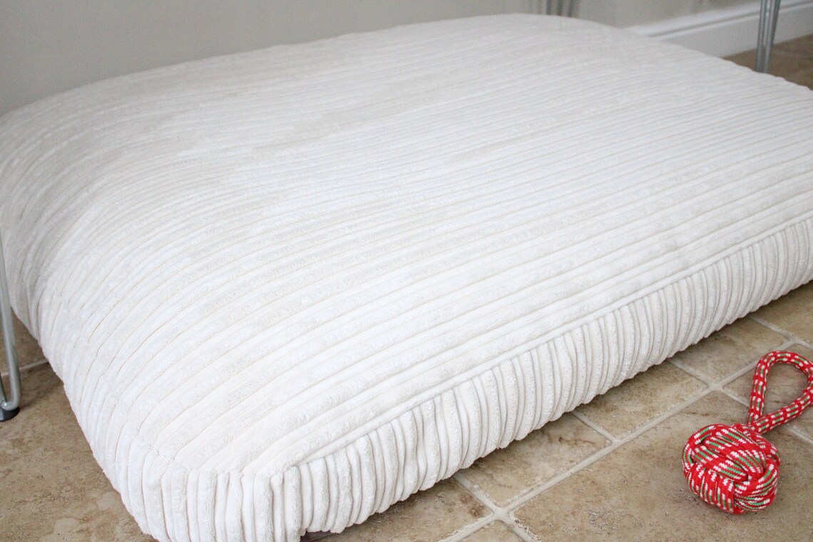 Extra Large Bean Bag Dog Bed Luxury Cream Jumbo Cord Dog Bed Etsy UK