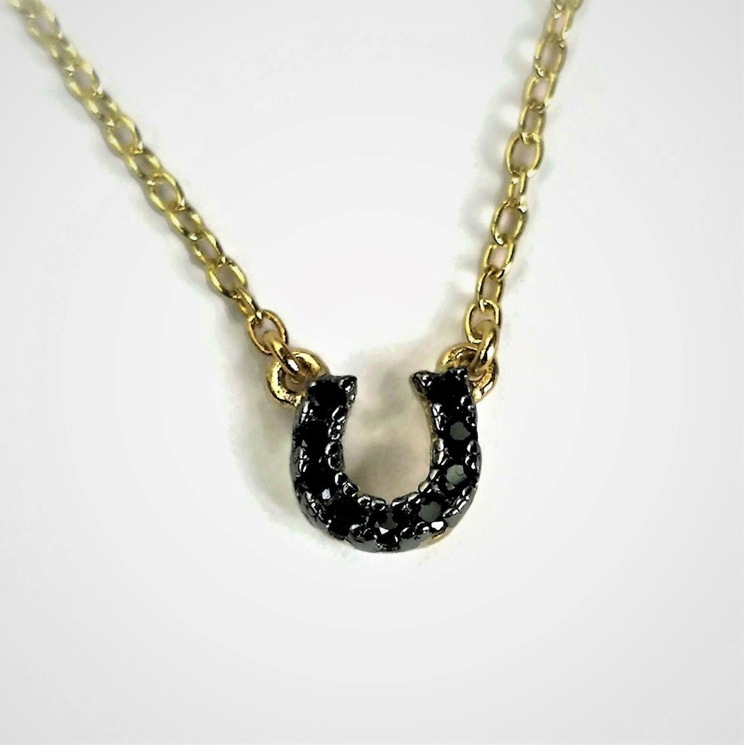 Collana a Ferro Di Cavallo in Argento 925 Con Incisione I Love You