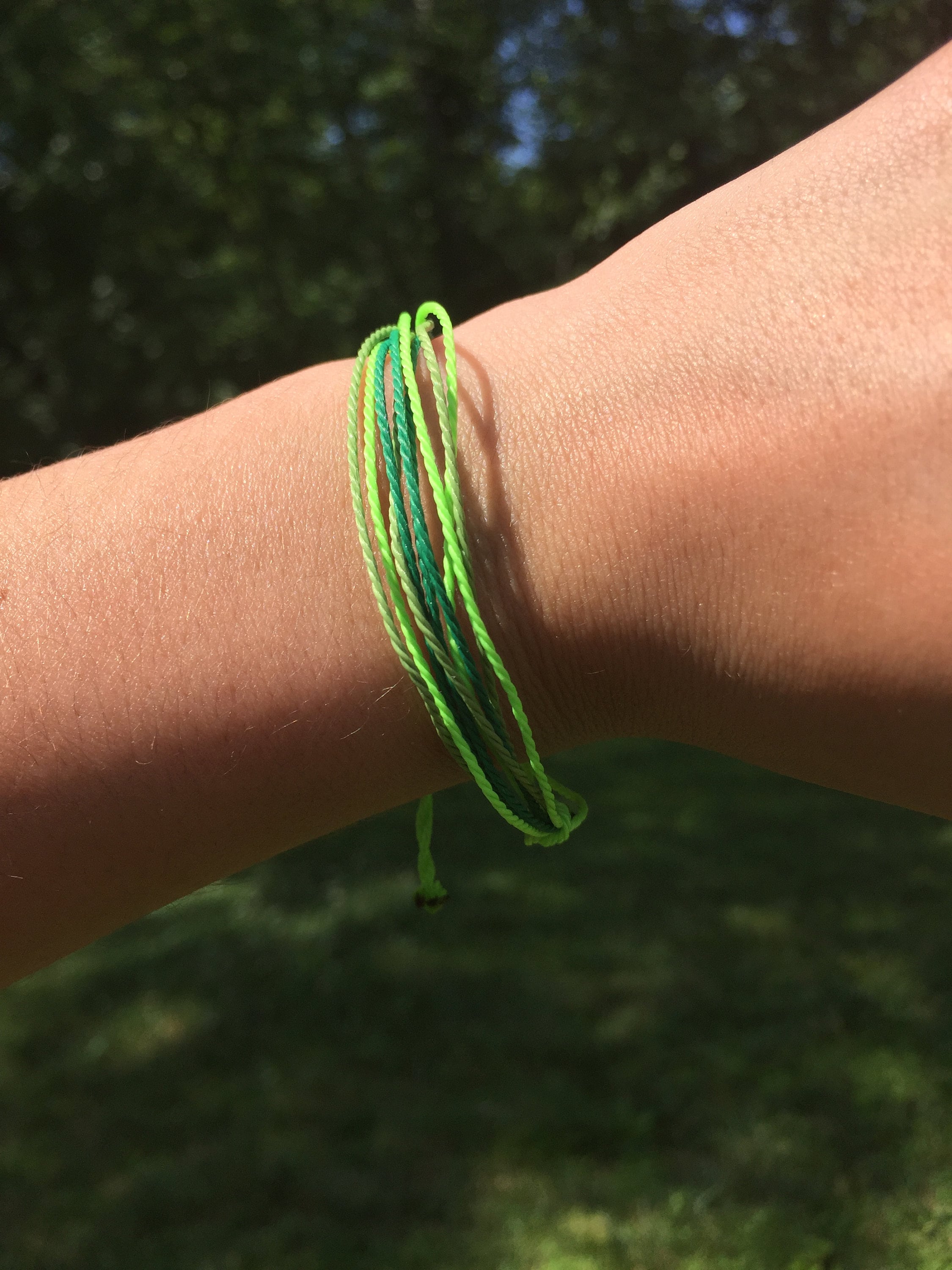 Adjustable Waxed Thread Bracelets Nature Collection Etsy