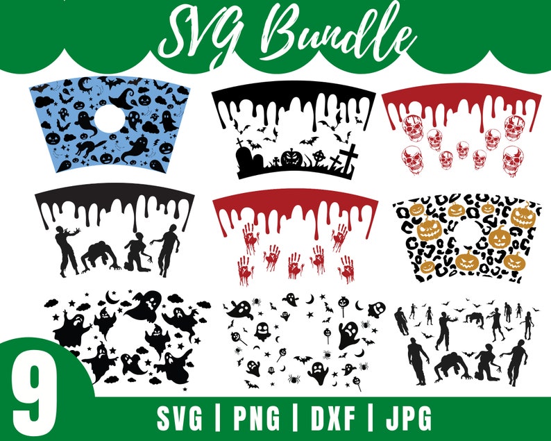 Download Starbucks full wrap svg Bundle Halloween svg bundle | Etsy