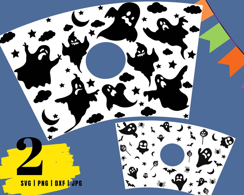 Download Halloween full wrap svg for starbucks cold cup cut file ...