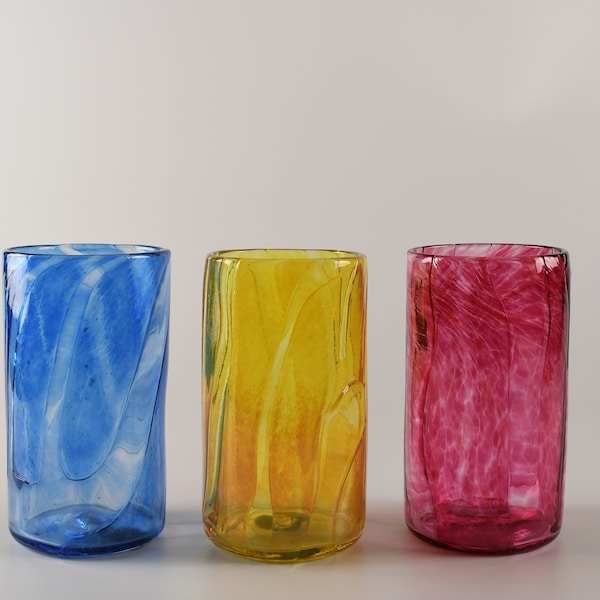 Hand Blown Glass Tumbler Etsy