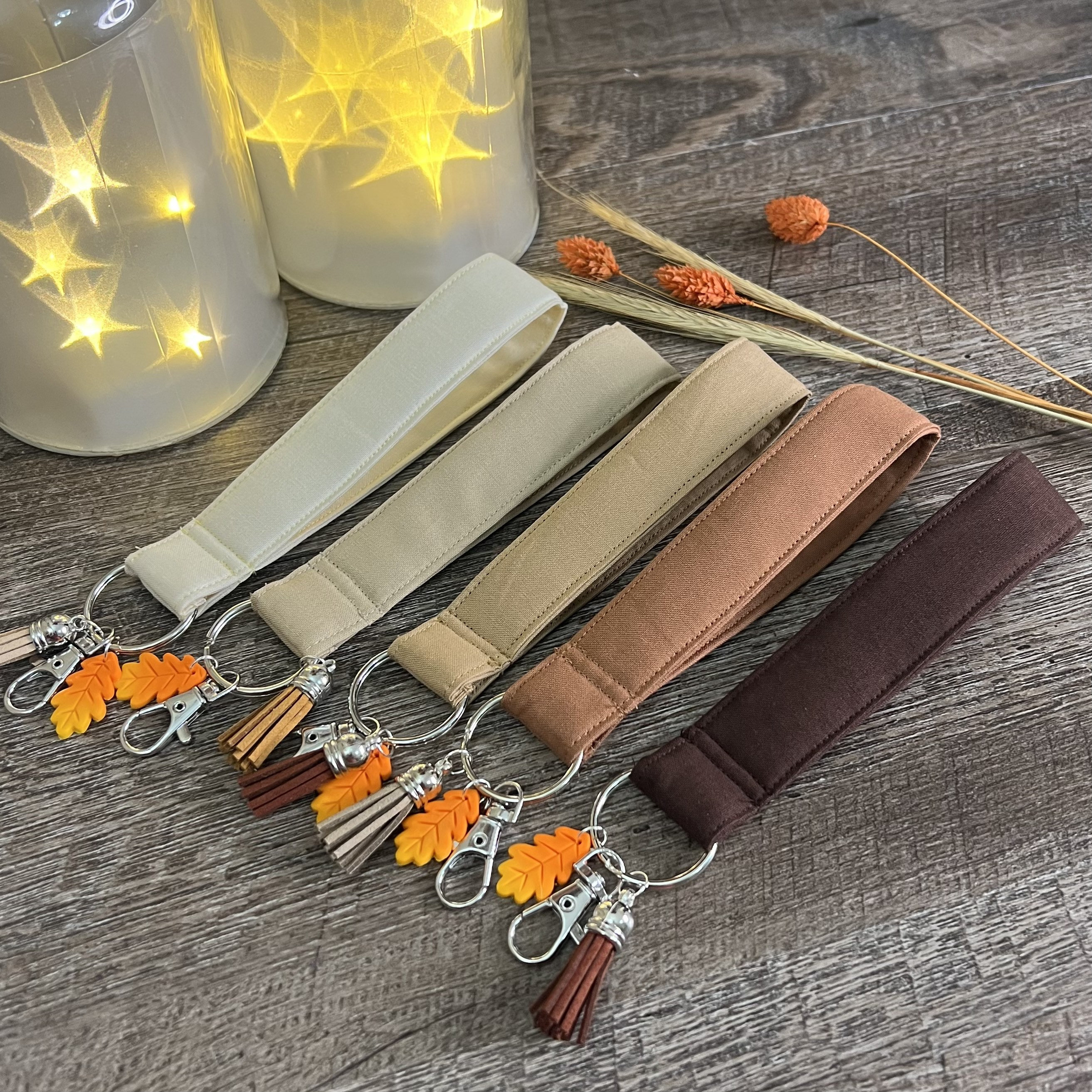 Genuine Leather Keychain Cowhide Keychain Light Brown key Fob Blank Key  Fobs Glowforge Supplies Laser Supplies 