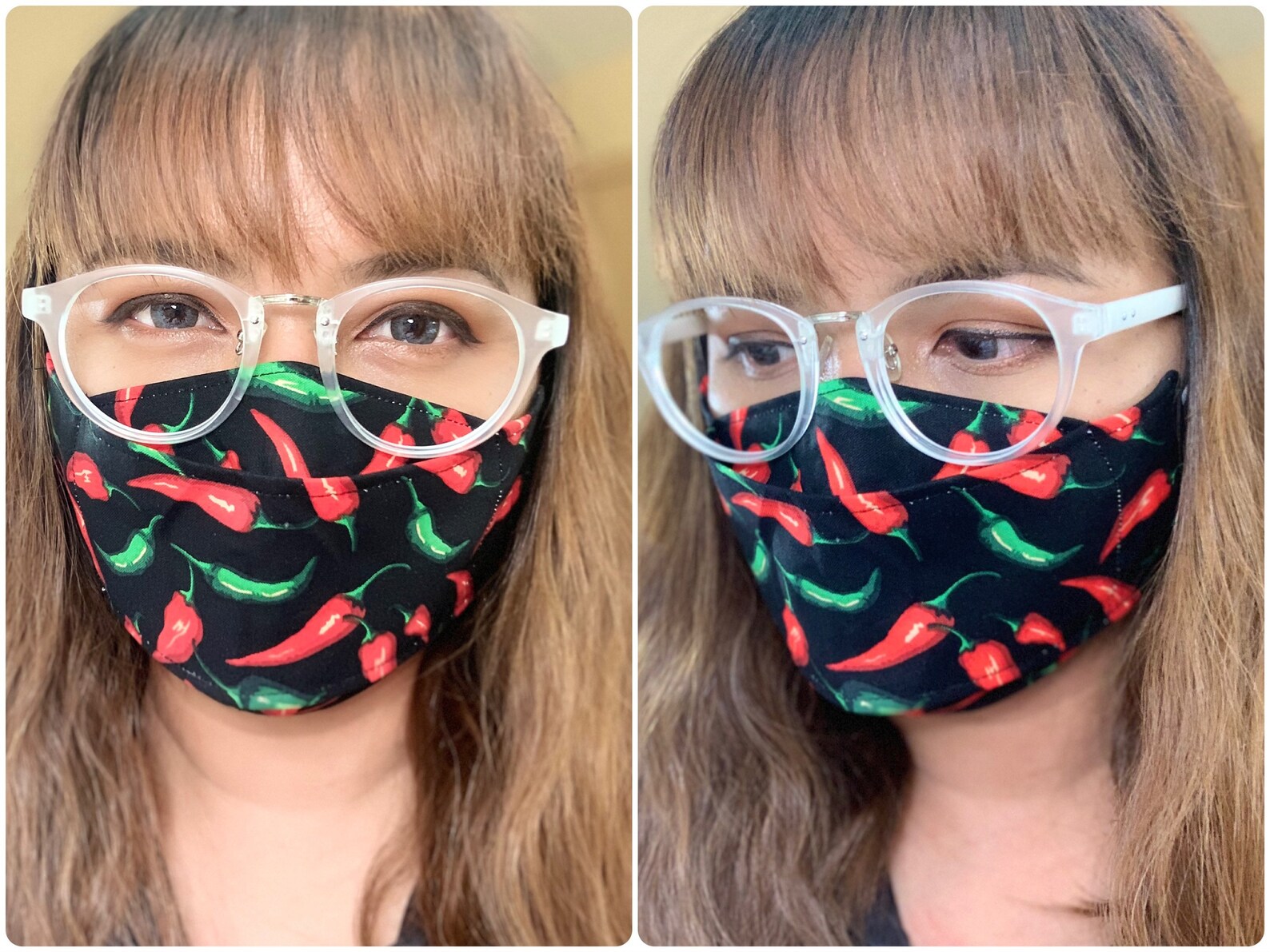 Face Mask for Glasses Wearers Handmade Fabric Face Mask Etsy