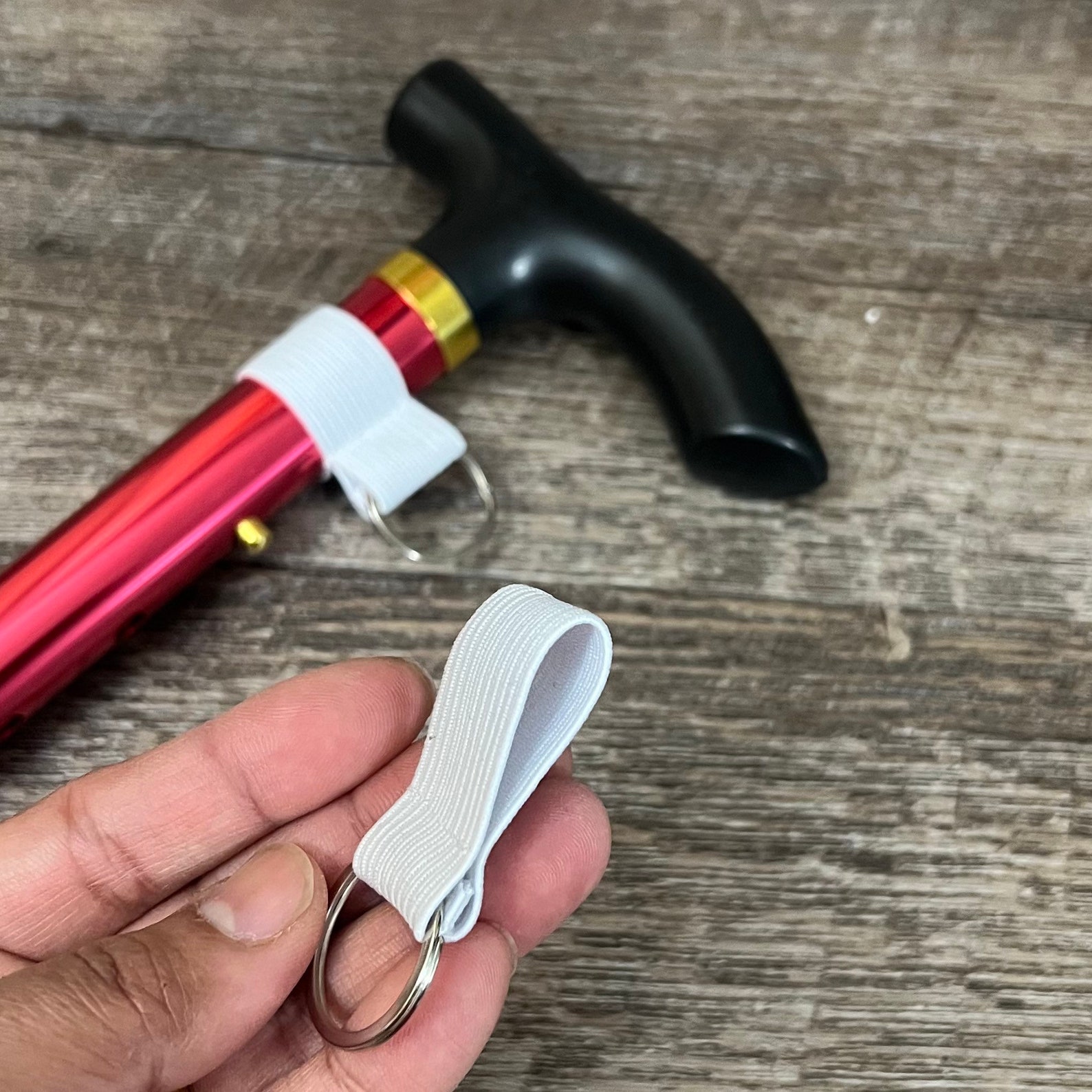 Strap Connector for Walking Cane Straps Elastic Black White Etsy