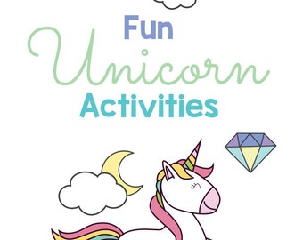 Unicorn Coloring Page - Etsy