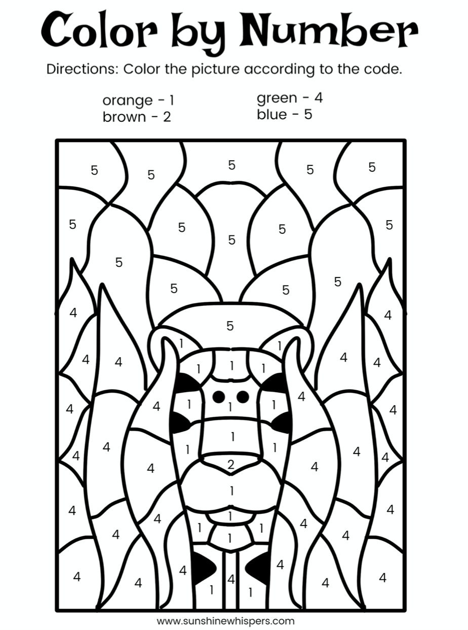 Color pages/Color pages printable/Color by number/Color by | Etsy