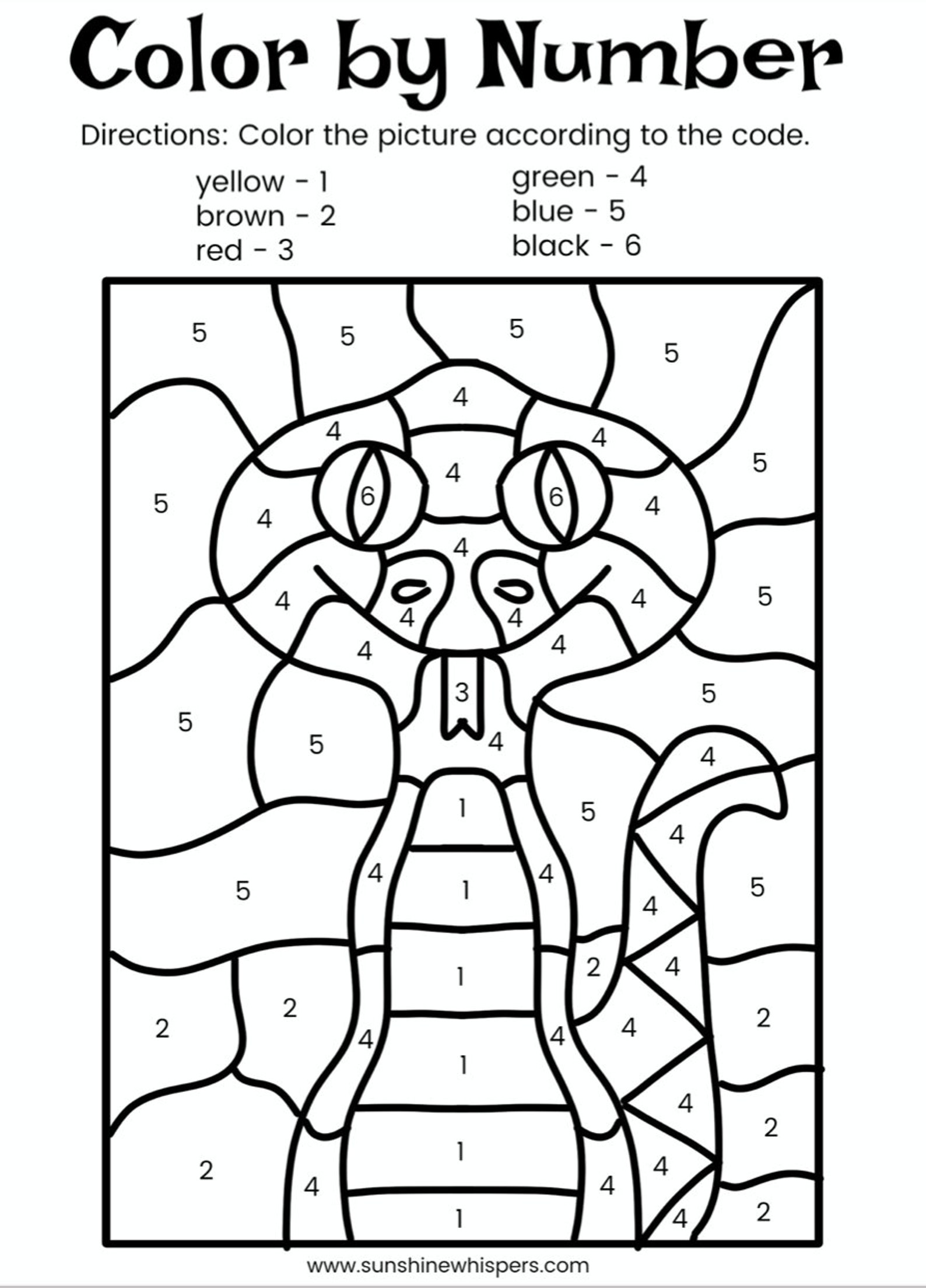 Color Pages Printable Color by Number - Etsy