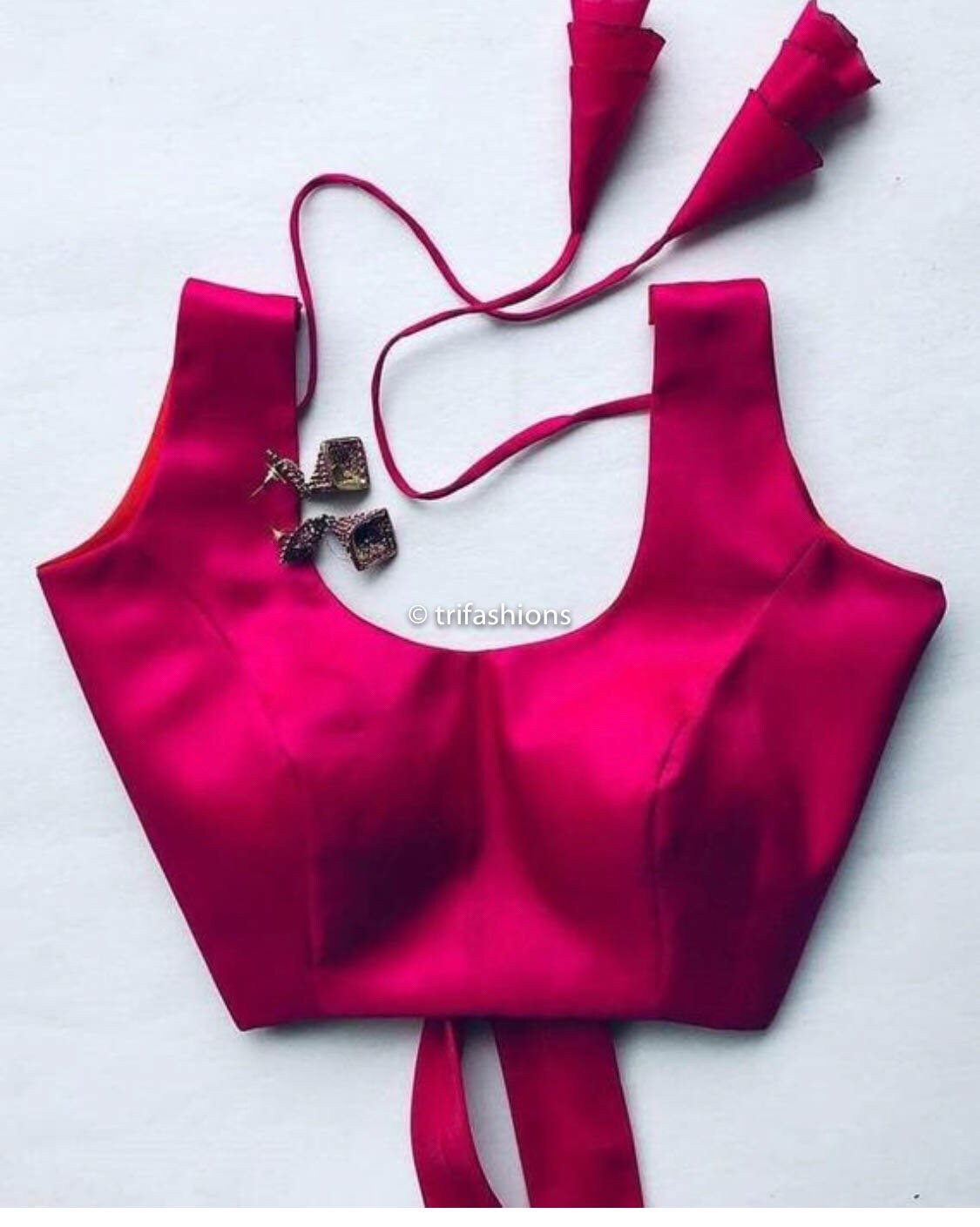 Hot Pink Indian Blouse for Women Sleeveless Blouse Saree - Etsy UK