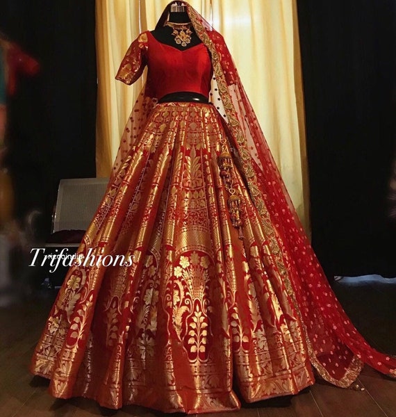 Indian Pakistani Cotton Stitched Lehenga Choli Ready made Lengha Skirt Bollywood