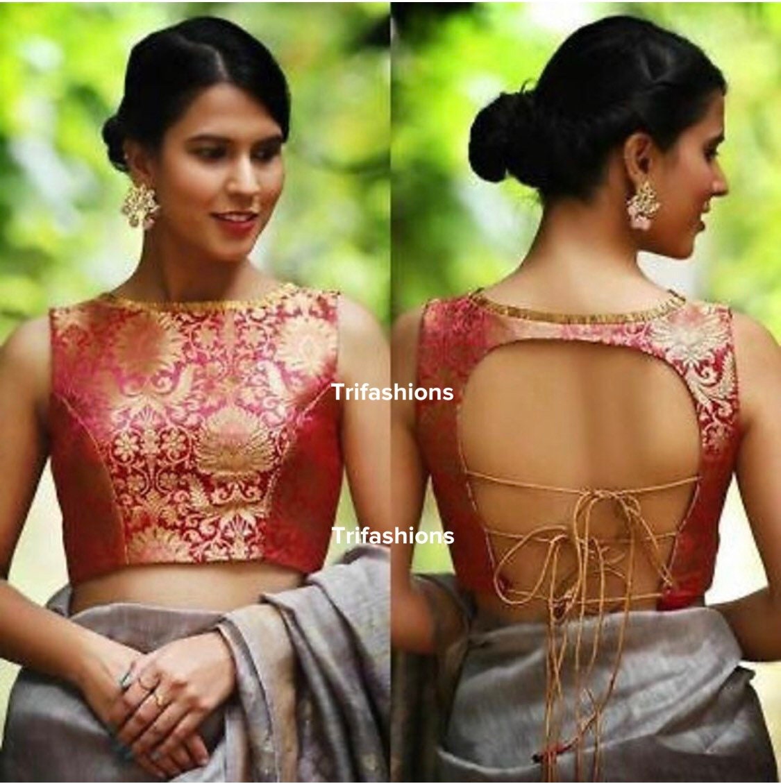 saree tops
