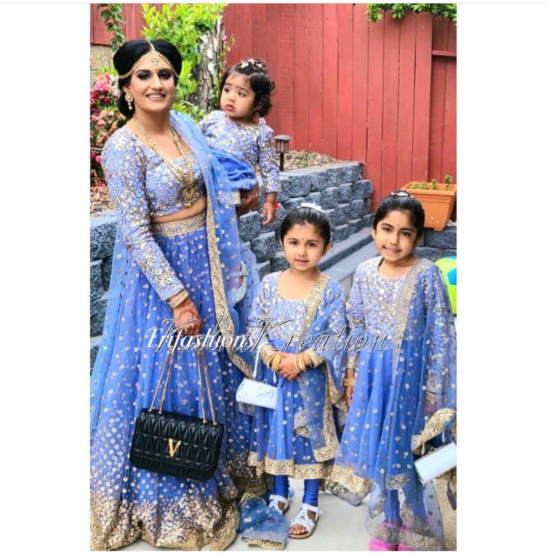 Mother Daughter Dress Indian Lehenga Blouse for Women Mother - Etsy  Singapore