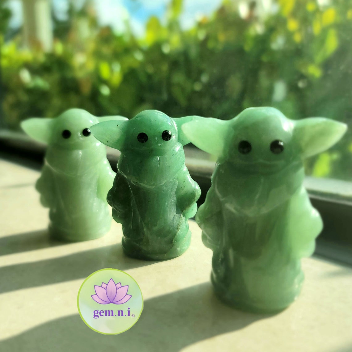 Green Aventurine Baby Yoda Stone Of Prosperity Only 1 Etsy