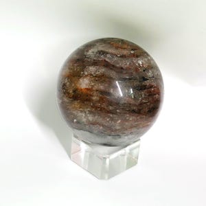Garden Quartz Sphere • Lodolite Sphere • Thousand Layer Sphere • Crystal Sphere • Crystal gift • 1.8&quot; across. Shaman Dream Quartz Sphere