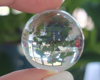 Quartz Crystal Sphere • Lemurian seed crystal  sphere • Lemurian Quartz Crystal Ball sphere with rainbows • Brazilian Lemurian •High quality