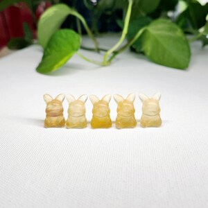 Mini Yellow Fluorite Pokemon - super cute 0.6inch carving suitable as pocket candy or for fun display around the home, especially for Pokemon lovers! Carved from the rare quality Yellow Fluorite, get yours at my Etsy shop now!