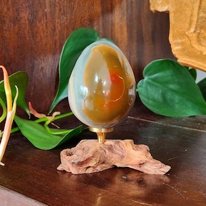 Polychrome Jasper Egg - Crystal gemstone Jasper egg - metaphysical healing gift home decor