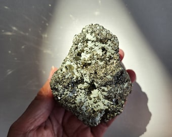 Pyrite Cluster • Raw Pyrite Mineral Specimen •  Manifestation Crystal gift home decoation - Stone of Prosperity and success