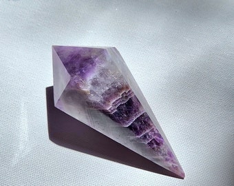 Amethyst Scepter • 4.5" Dream Amethyst DT, Amethyst Wand • Crystal wand point double terminated •  crystal gift, alter crystal home decor