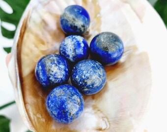 Lapis Lazuli Sphere • 0.9&quot; High quality crystal spheres, Healing Crystal Ball, Gemstone Orb, Crystal Gift idea