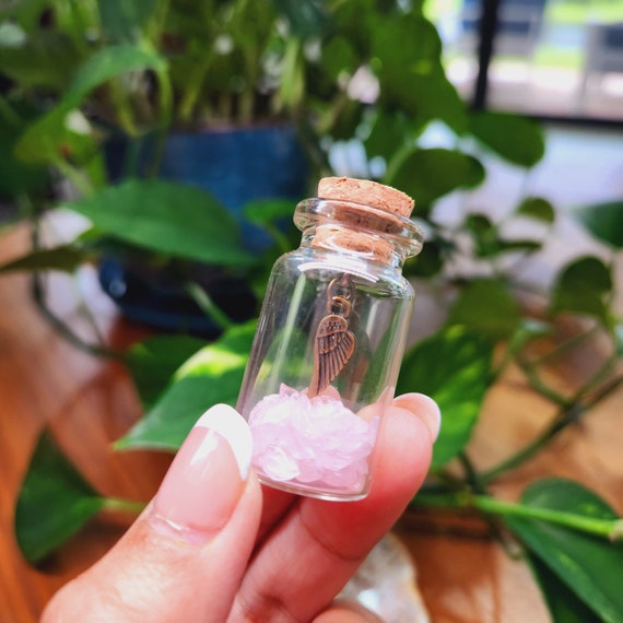 BeauFairy 10 Pezzi Mini Bottiglie Di Cristalli Pietre Preziose - Foto 11