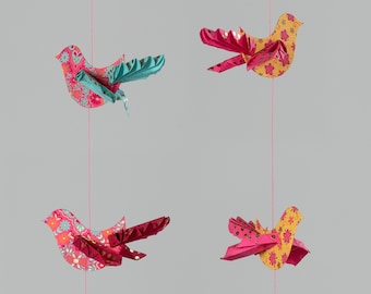 Bird Handmade Paper Mobiles | Bird Hanging