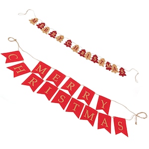 Handmade Paper Christmas Bunting – “Merry Christmas Garland&quot;