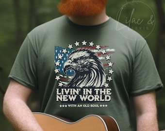 Living in a New World with an Old Soul Shirt, Country Music Graphic Shirt, Oliver Sweatshirt Hoodie, Overtime Hours, Rich Man of North Tee