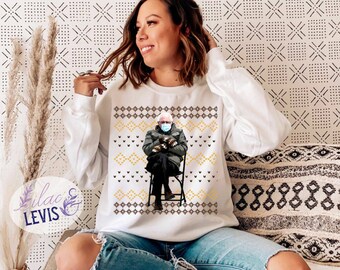 Funny Fall Sweatshirt Bernie Sanders 