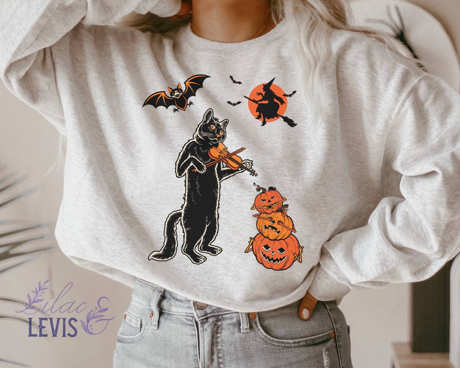 retro halloween sweatshirt