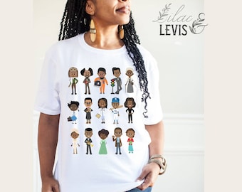 Black Men Women Civil Rights Shirt Black History Month Tee I Am Black History Shirts Cute African Activits T-Shirt Gift for Black Lives