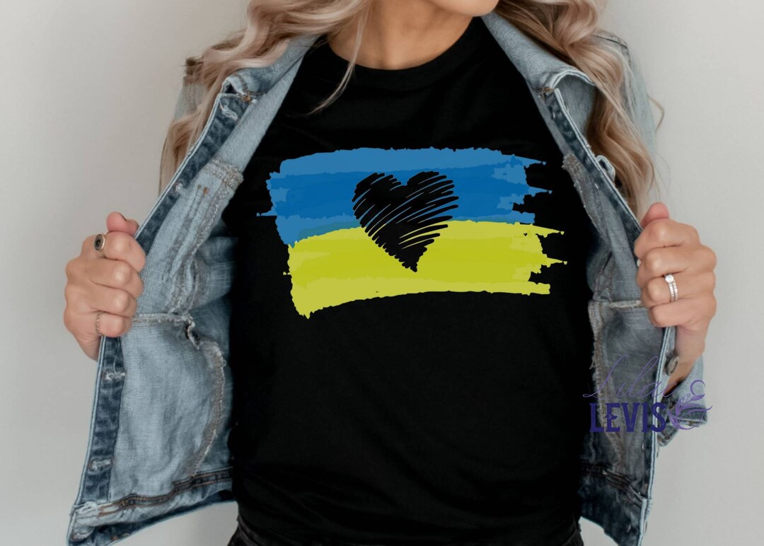 Stand With Ukraine Shirt Support Ukraine T-shirt Ukrainian Solidarity...