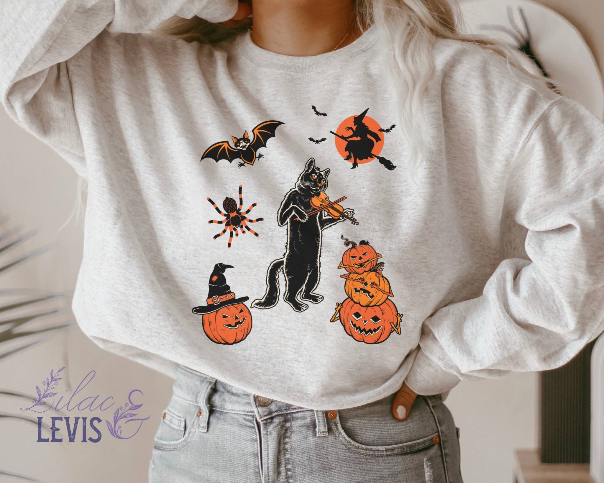 plus size halloween sweater