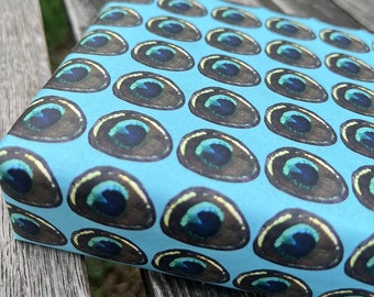 Papel de regalo ecológico - Pluma de pavo real