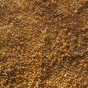 Miyuki 24kt Gold plated 15/0 seed bead