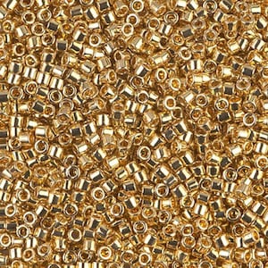 Miyuki Delica 10/0 24kt Gold plated bead