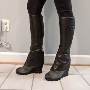 Removable spat boot covers pattern