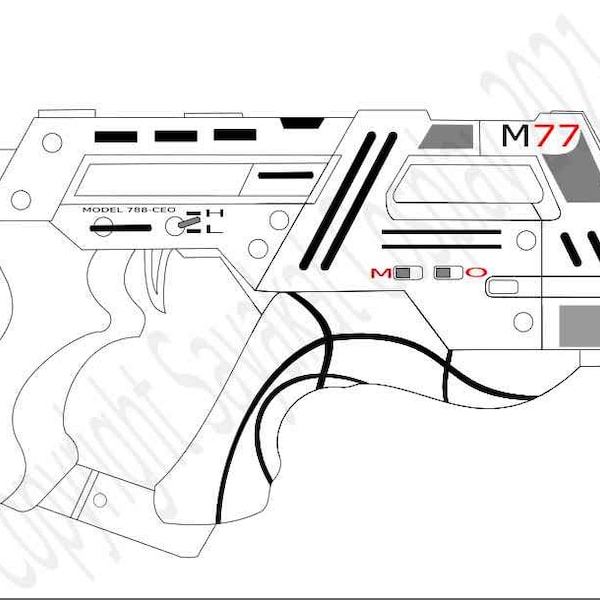 2D Blueprint for M77 Paladin