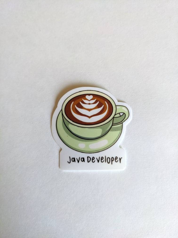 Java Developer | Waterproof Glossy Tech Pun Stickers | Hydroflask ...