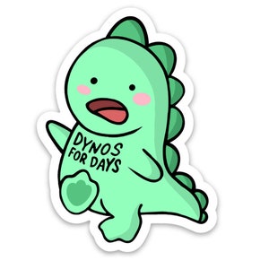 Climbing Stickers | Dyno Dino - Chalk Up - Climb On | Waterproof Matte Stickers | Hydroflask Decal, Laptop Vinyl, Bumper Sticker