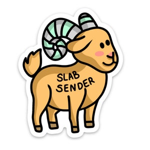 Climbing Mountain Goat Sticker | Waterproof Matte Sticker | Hydroflask Decal Laptop Vinyl Bumper Sticker | Climb Like Animals Sticker Series