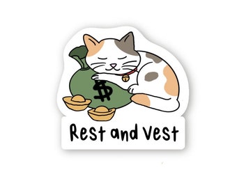 Rest and Vest | Tech Pun Software Stickers