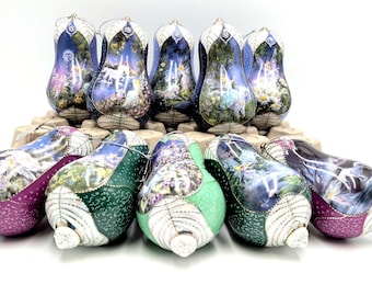 10 Bradford Exchange Mimi Jobe's Fairyland Heirloom Porcelain Ornaments