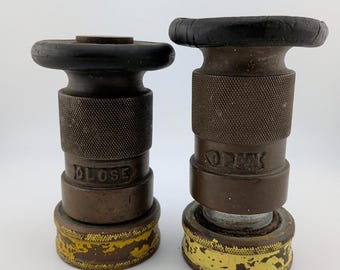 2-VTG 250 Powhatan B&I Works Brass Fire Safety Hose Adjustable Nozzles UL  FM