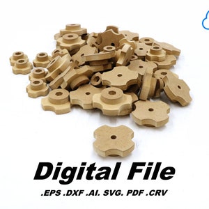 Large Knob for CNC  Hold Down Clamp T-track Digital File