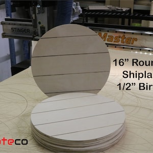 16 Inch Wood Rounds CNC Cut Plywood Circles Door Hanger Blanks, Wooden Cake  Stand Rounds, DIY Wood Blanks & Circles 1/2 